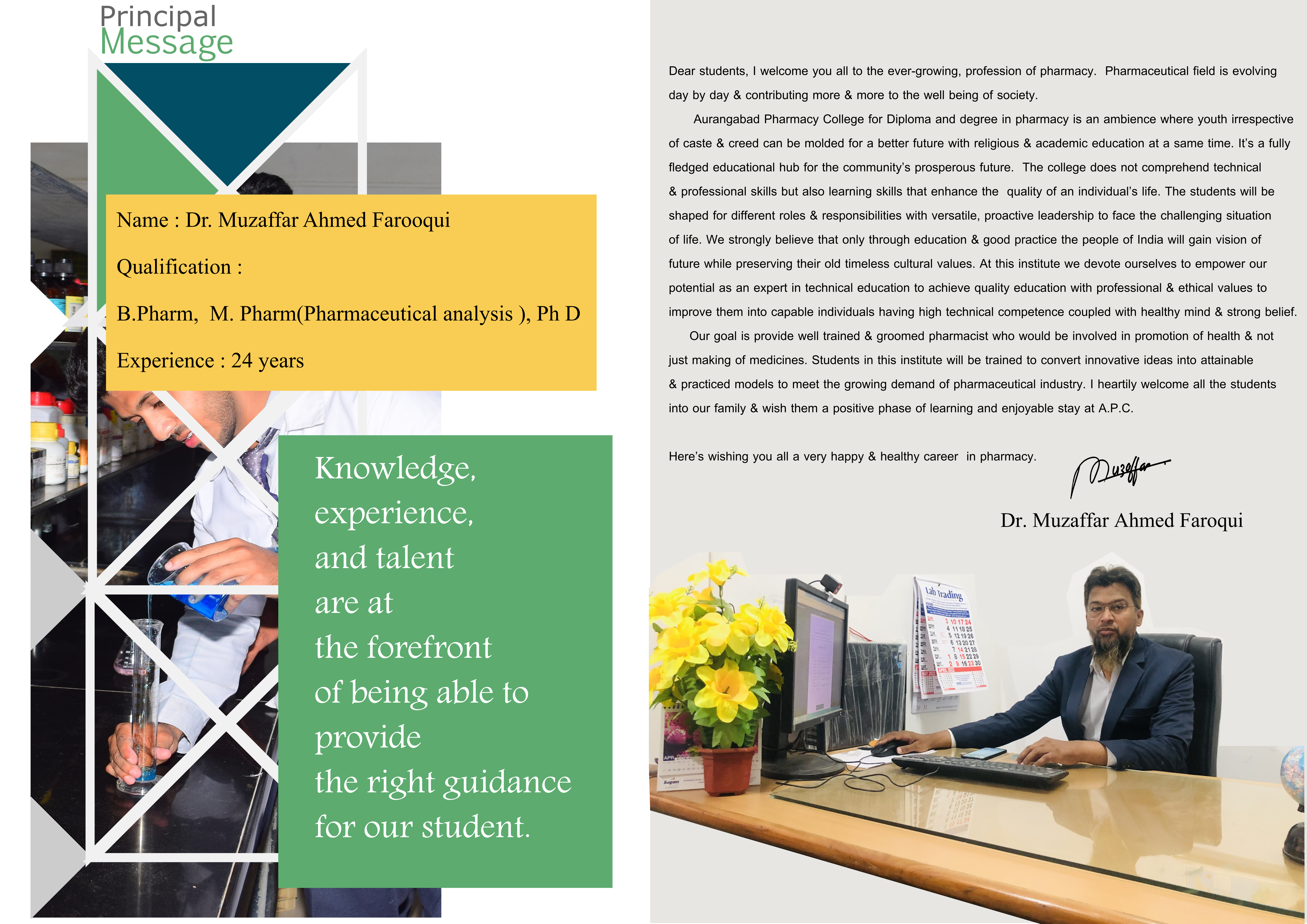 Principal Message